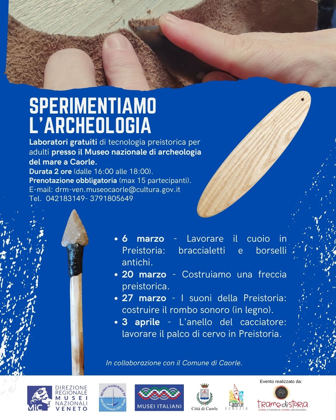 Sperimentiamo l'archeologia | Museo nazionale archeologia del Mare di Caorle